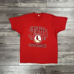 Vintage 80’s St Louis Cardinals MLB World Series T Shirt